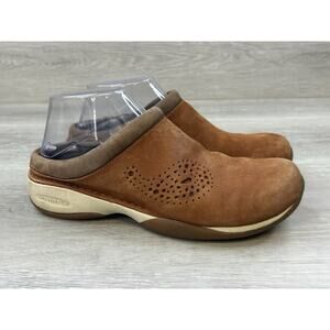 Merrell Primo Paisley Ginger Women's Brown Leather Slip On Mules Shoes US 7